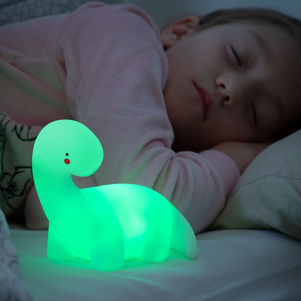 Lamparita Que Cambia De Color Con Forma De Dinosaurio