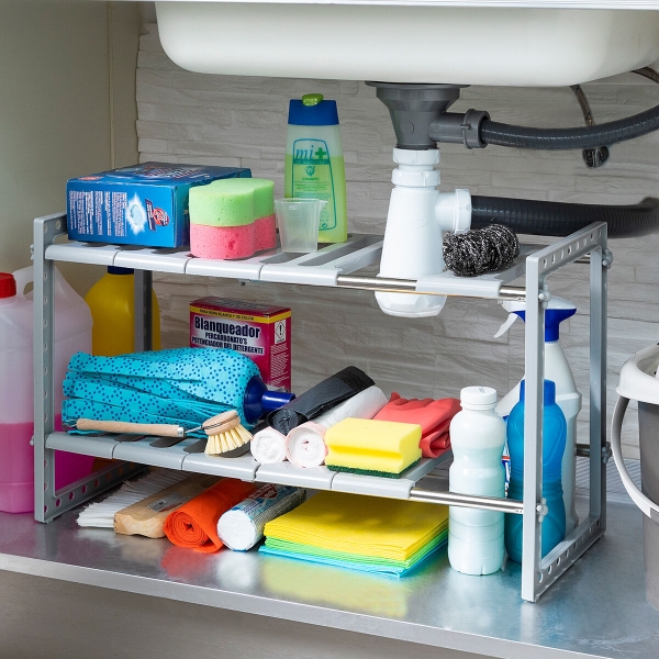 Évier à étagère extensible Shibblek InnovaGoods 2 étagères