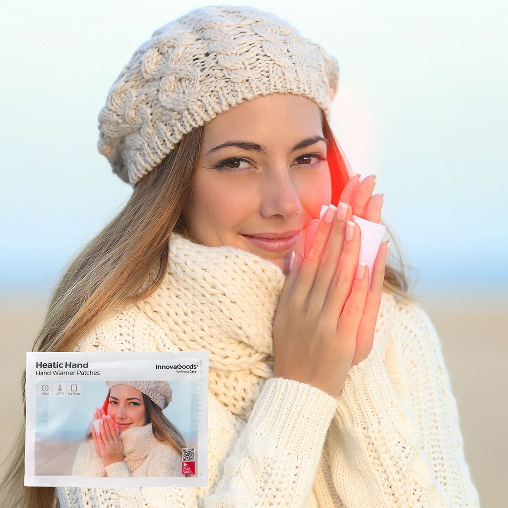 Heatic Hand InnovaGoods Cerotti Scaldamani 10 Unità