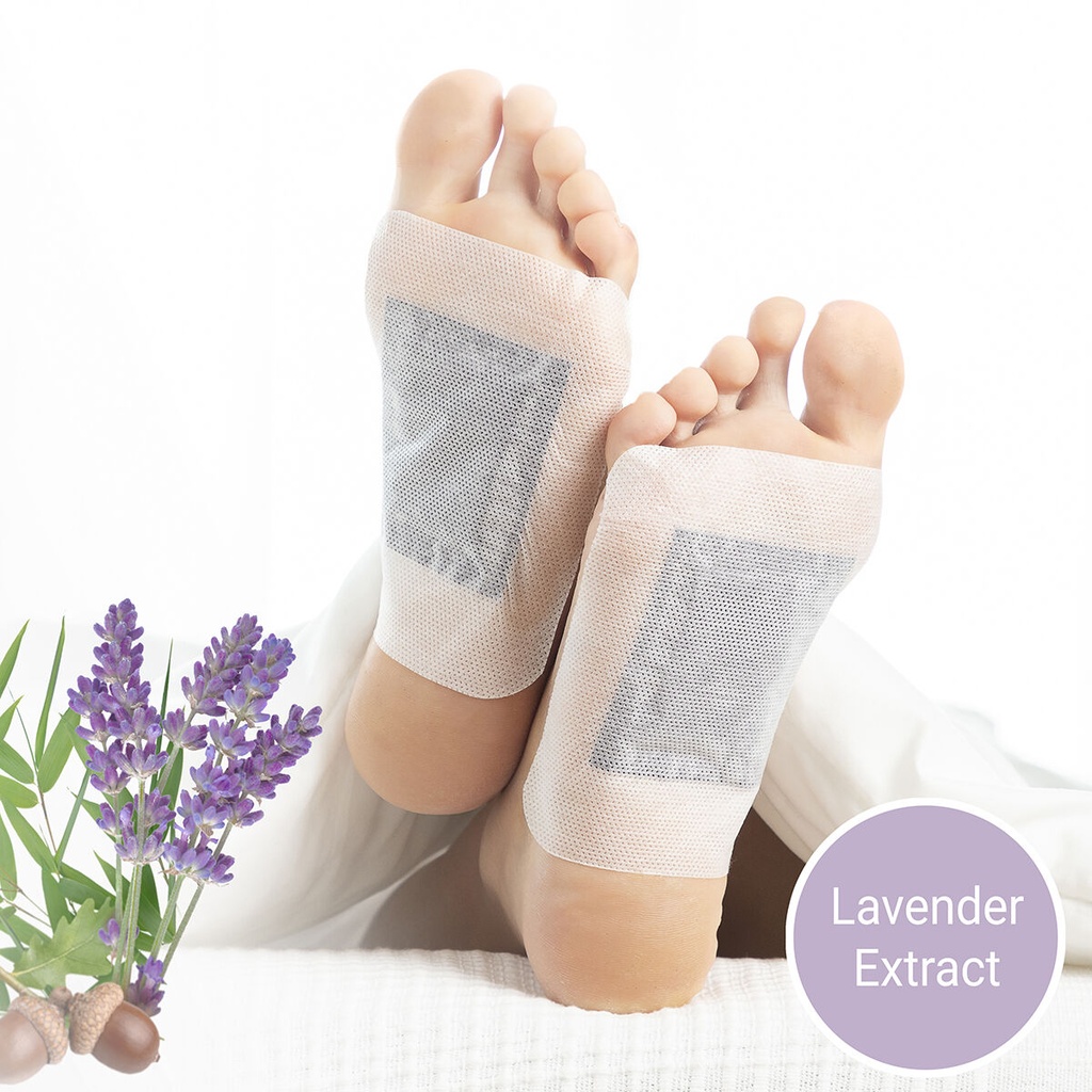 Lavanda InnovaGoods Cerotti disintossicanti per i piedi 10 unità
