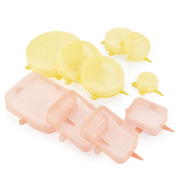 Set of 10 reusable and adjustable kitchen lids Lilyd InnovaGoods