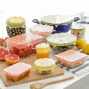 Juego de 10 tapas de cocina ajustables y reutilizables Lilyd InnovaGoods