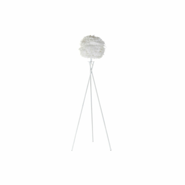 Lampada da terra DKD Home Decor Metallo Piuma Bianca (40 x 40 x 150 cm)