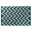 DKD Home Decor Teppich 160 x 230 x 2 cm Polyester Zickzack zweifarbig