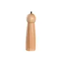 Pepper pot DKD Home Decor 6 x 6 x 21 cm Natural Stainless steel Bamboo