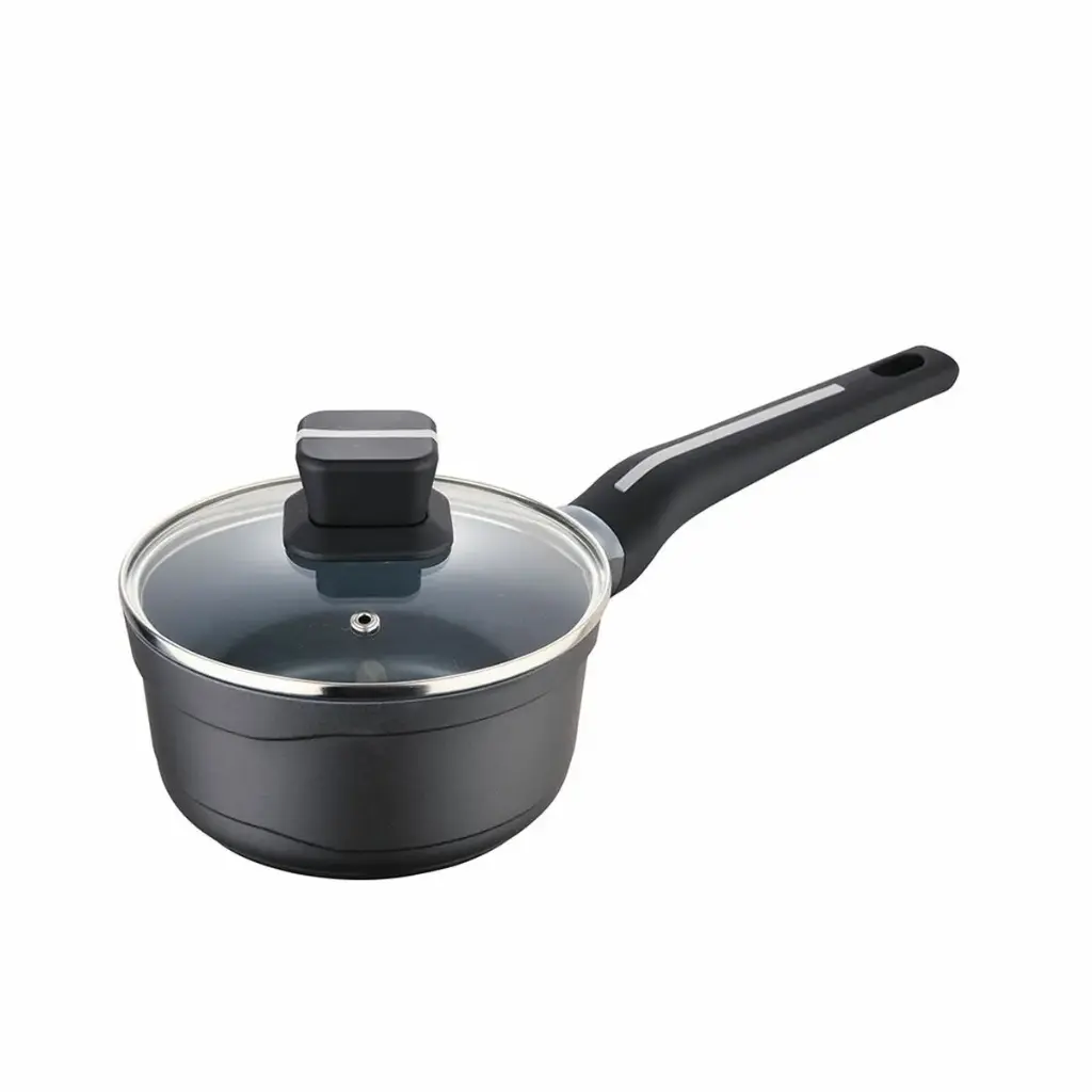 Casseruola con coperchio San Ignacio Bistro SG6424 Alluminio Nero Opaco (16 x 8 cm)