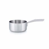 Masterpro Bones Kasserolle von Alessi Edelstahl Ø 16 cm 1,6 L Schwarz
