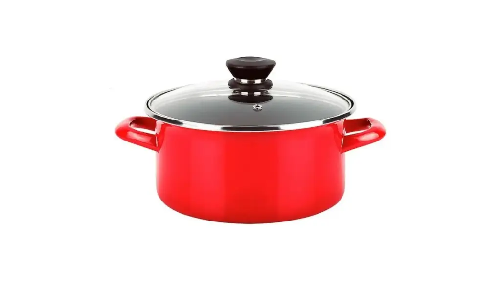 FAGOR Optimax Roter Kochtopf aus emailliertem Stahl, 26 cm, für Induktion geeignet