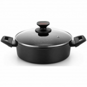 Monix TITAN ROCK Kochtopf Ø 20 cm Schwarz Geschmiedetes Aluminium