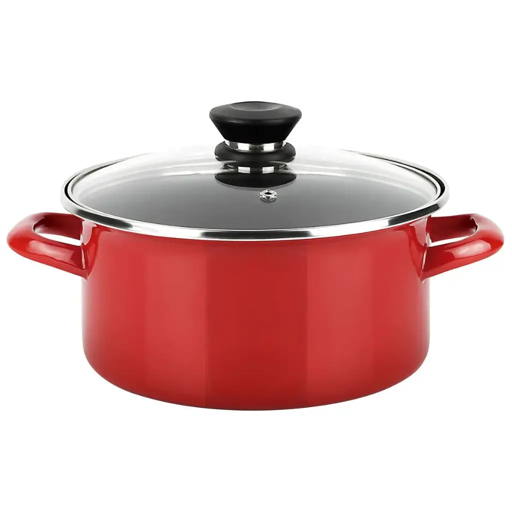Casserole FAGOR Optimax Rouge Acier émaillé ( 18 x 10 cm)