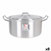 Saucepan with Aluminum Lid 33.5 x 28 x 15 cm (8 Units)