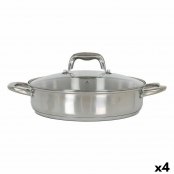Kochtopf mit Glasdeckel Quttin 4,3 L (4 Einheiten)