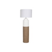 Home ESPRIT Lampada da Terra Bianco Marrone 220 V 50 X 50 X 139,5 cm