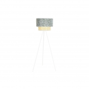 Lampadaire DKD Home Decor Métal Polyester Blanc Vert 220 V 50 W (40 x 40 x 129 cm)