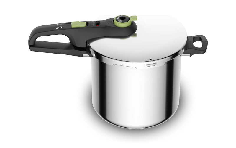 Olla a presión Tefal en acero inoxidable compatible con inducción