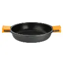 Casserole BRA A270545 Black Black/Orange Metal Aluminum (45 cm)