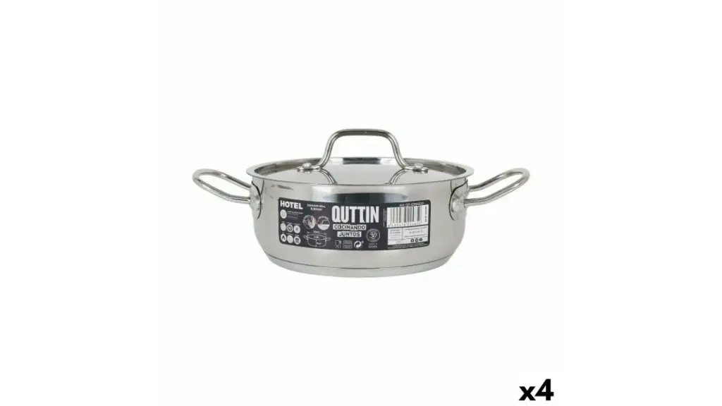 Pentola con Coperchio Quttin Hotel Steel