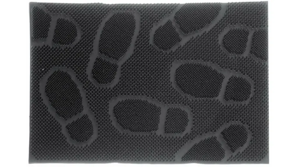 Doormat Pine Mat Black Rubber 60 x 40 cm