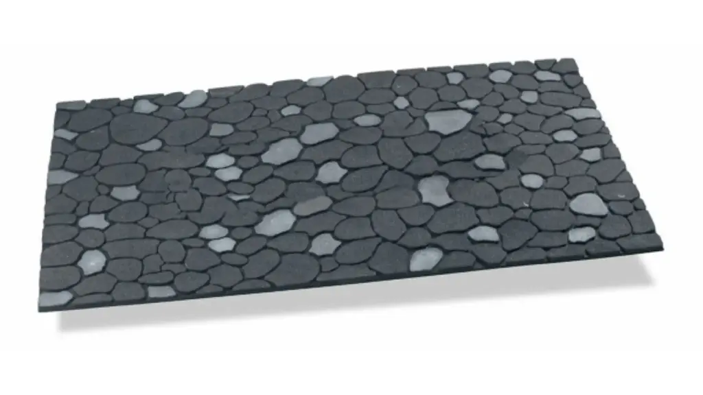 Hidalgo Rubber Gray Doormat 45 x 75 cm 75 x 45 cm Stone