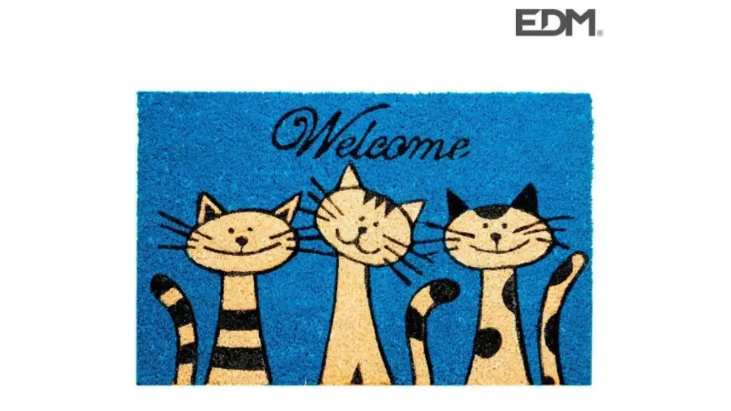Doormat EDM 74764 Blue 60 x 40 cm Rectangular