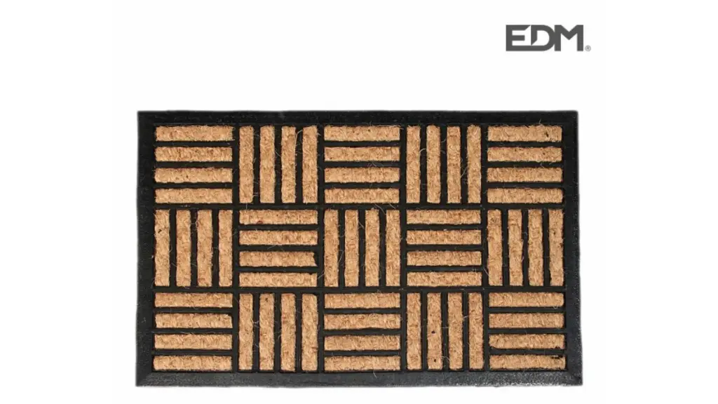 Doormat EDM 74761 Brown Black 2/8-negro azulado 60 x 40 cm 40 x 60 cm Rubber Rectangular