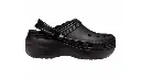 Sabots Crocs Classic Platform Lined Clog Noir