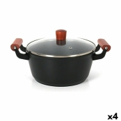 Saucepan with Glass Lid Quttin Doha (4 Units)
