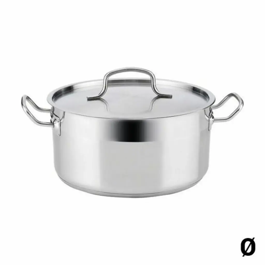 Pentola con Coperchio Quid Azzero Acciaio inox