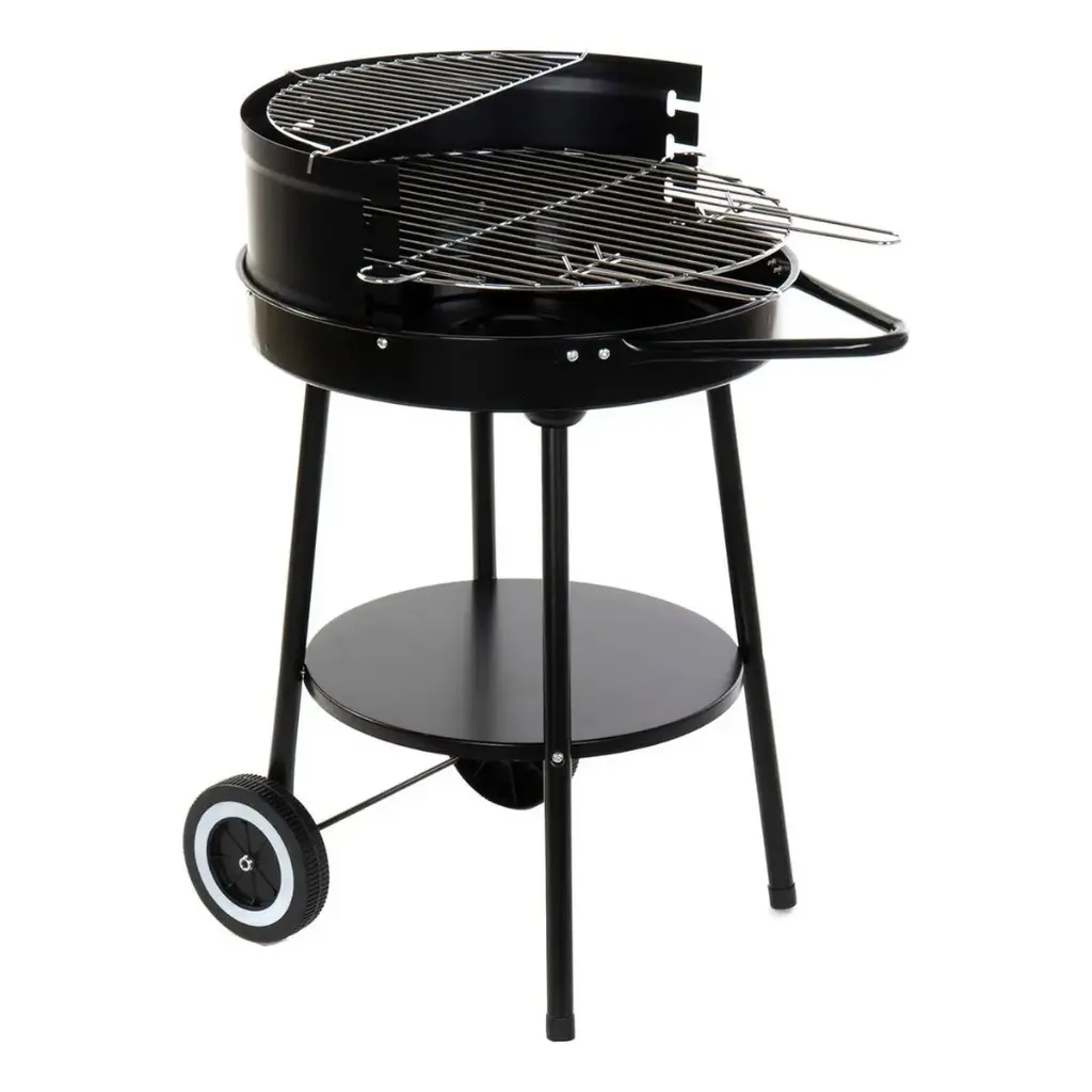 Barbecue au charbon de bois DKD Home Decor Noir Métal Plastique 59 x 49,5 x 82 cm