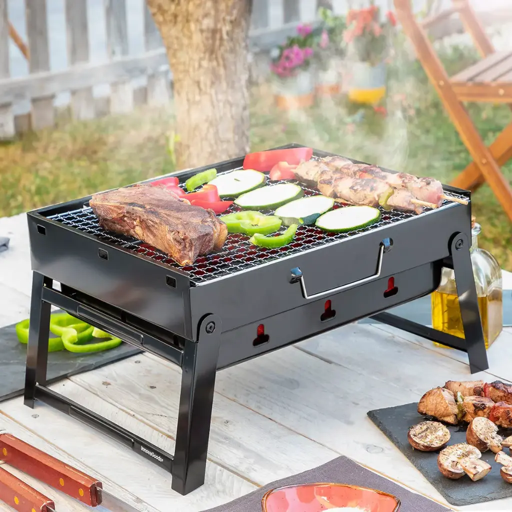 Barbecue Pliable Portatif à Charbon BearBQ InnovaGoods 