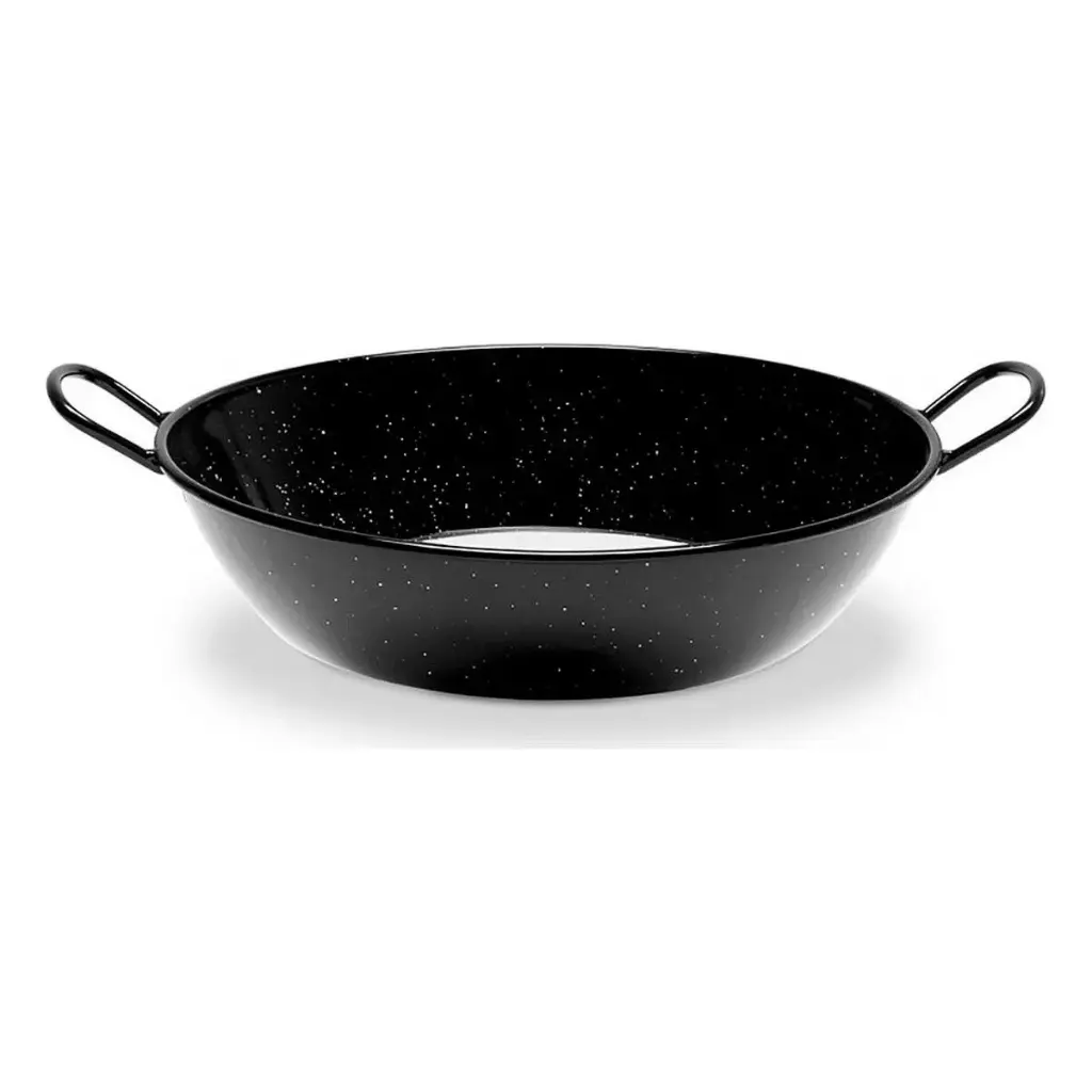 Poêle creuse avec anses Vaello Noir Acier émaillé 28 cm