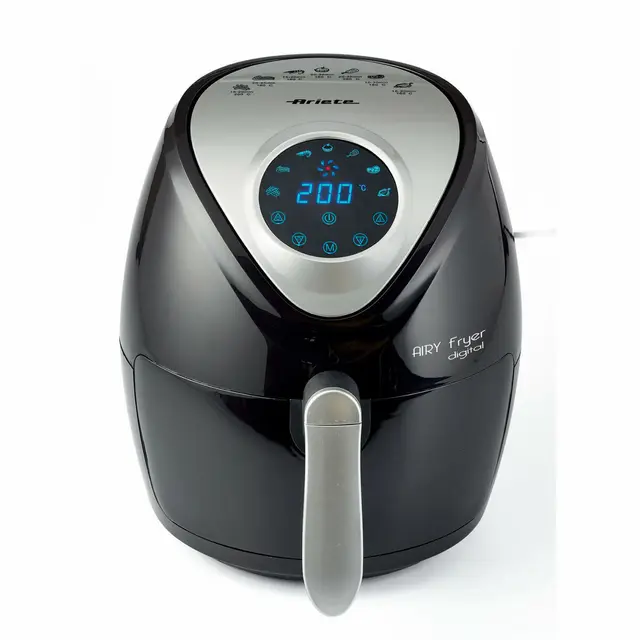 Friteuse à Air Ariete 4616, Noir 1300 W, capacité 2,6 L, Commande tactile avec 7 modes de cuisson, 1 tiroir