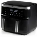 Friteuse à Air DOMO Noir 2850 W 8 L, Écran tactile LCD, 8 programmes, 2 tiroirs