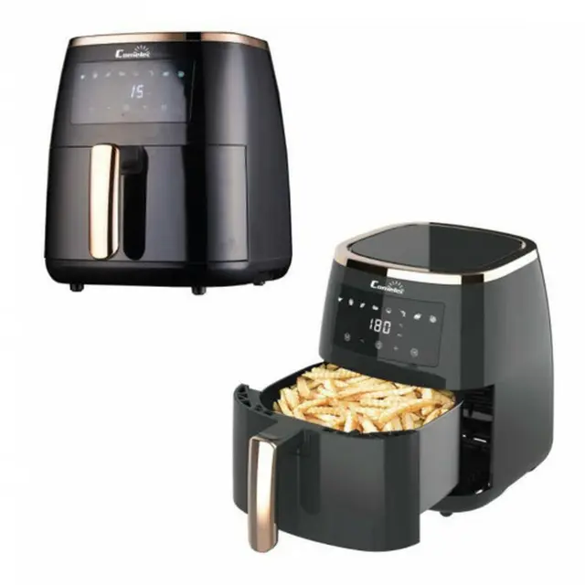 Friteuse à Air COMELEC FA5004 1800 W 5 L Noir, Commande tactile, Température réglable