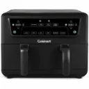 Friteuse à Air Cuisinart Noir 2400 W, 2 compartiments (2 x 5,2L), 10 L, Rôti, Gril, Patisserie, Déshydratation