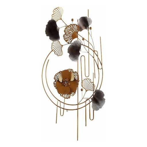 Decorazione da appendere Fiori astratti da parete in metallo (63 x 121 x 9,5 cm)