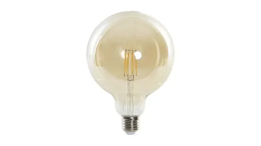 DKD Home Decor Lampada LED E27 A++ 4 W 450 lm Ambra 12,5 x 12,5 x 18 cm